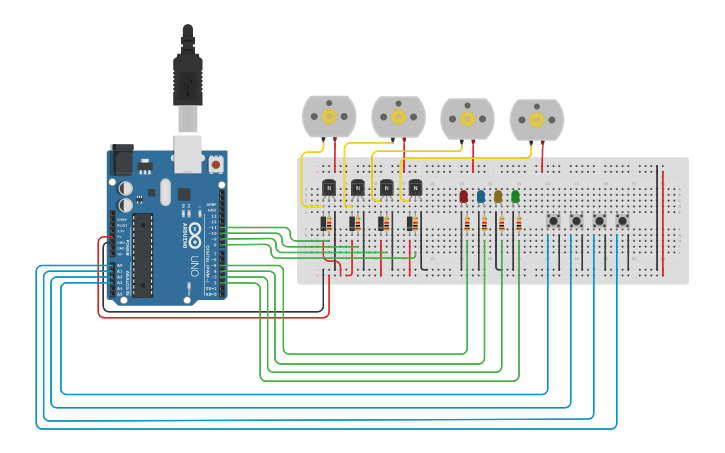 Circuit design Vending Machine with money - Tinkercad