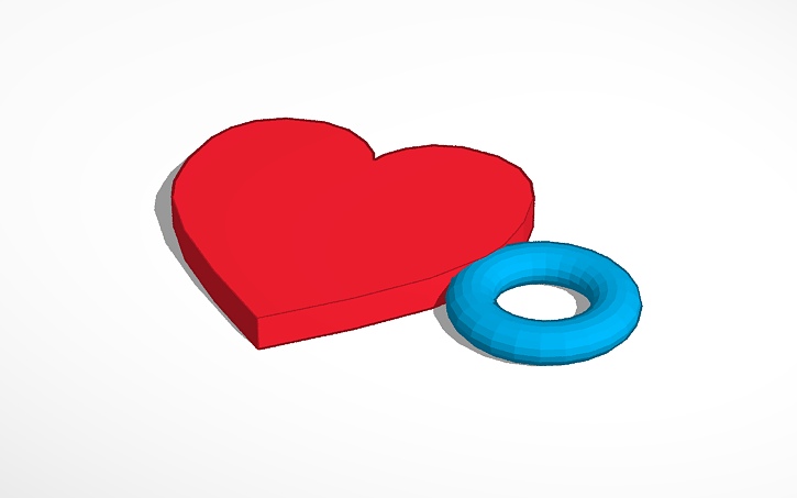 Kalp Anahtarlik Tinkercad