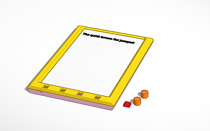 Esp32 Ereader 3D design Ereader ESP32 Waveshare 7.5