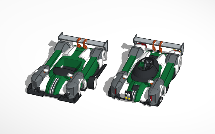 3D design race cars racing - Tinkercad