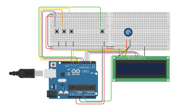 Circuit design macchinetta - Tinkercad