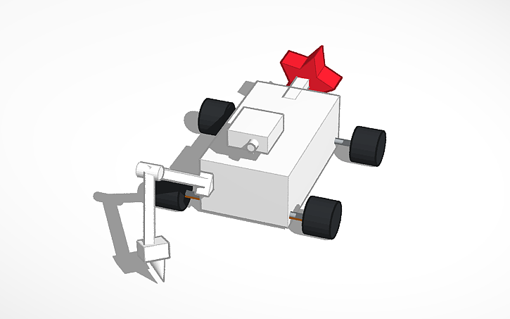 Cad Block Mars Rover 3D design Mars Rover - Tinkercad