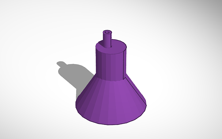 Lab Funnel Cad Model 3D design Funnel V2 - Tinkercad