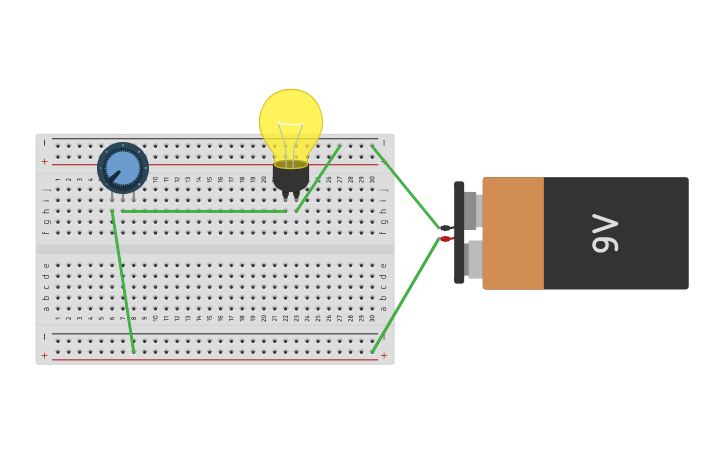 Circuit design circuito potenciometro - Tinkercad