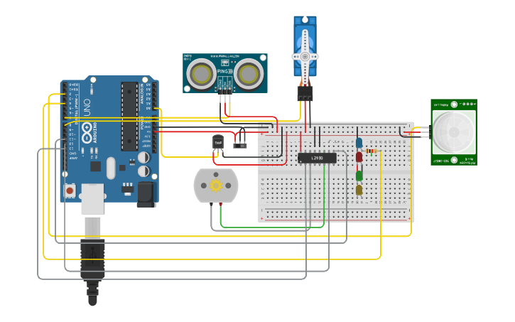 Circuit design Home Automation System | Tinkercad