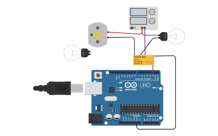 Circuit design Relay | Tinkercad