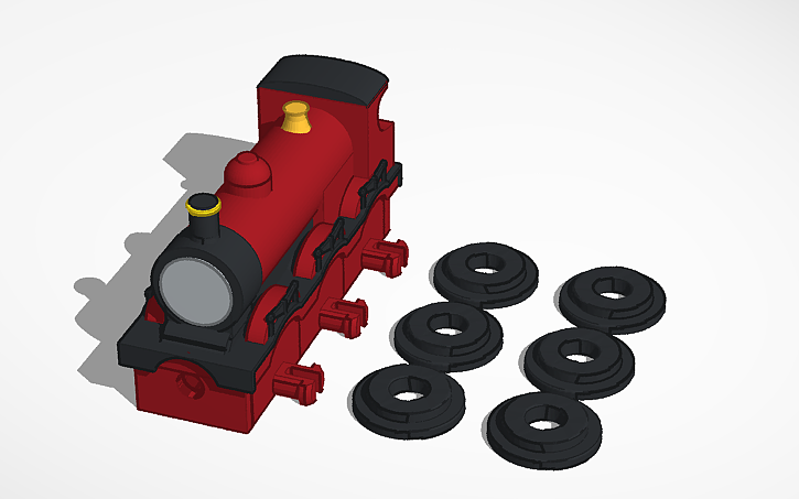 3D design Hendricks (Wooden engine) - Tinkercad
