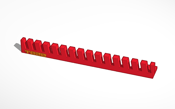 3D design Tool Racks #2 - Tinkercad