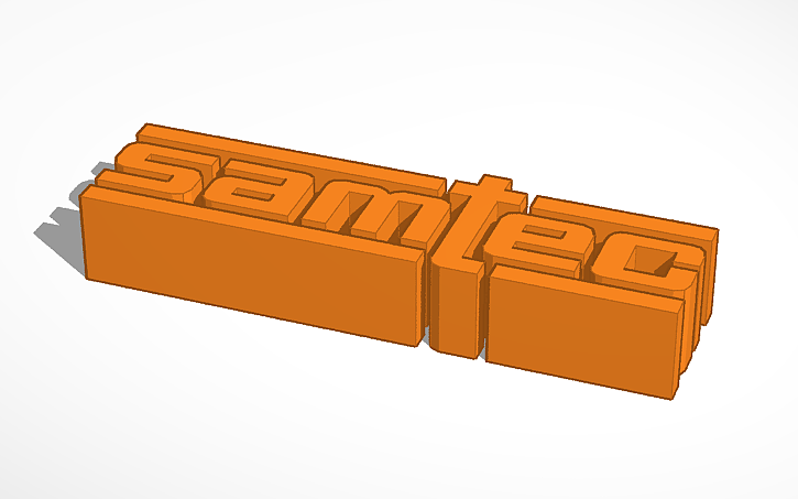 3D design Samtec Logo | Tinkercad