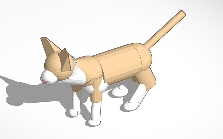 3d Design Cat Tinkercad 2034