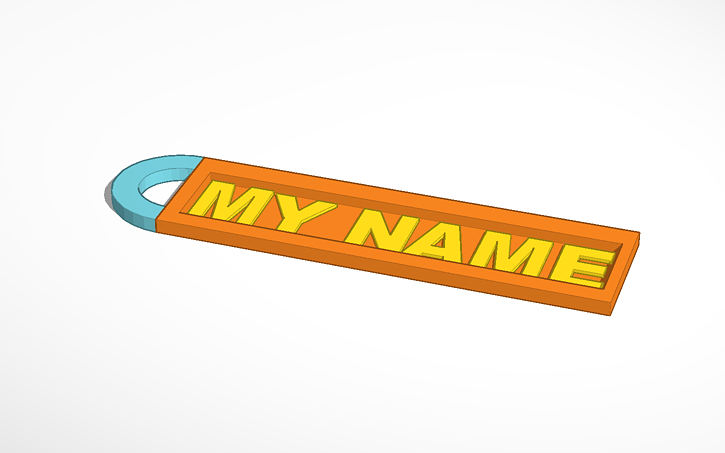 Name Template Tinkercad
