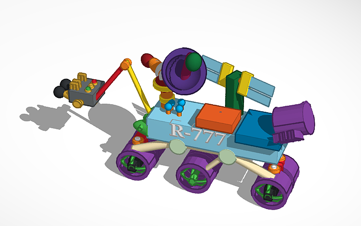 3D design марсоход | Tinkercad