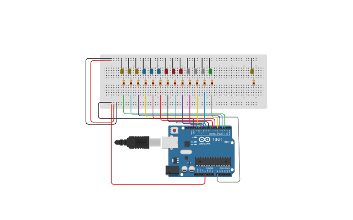 Circuit design CICLO DE INSTRUCCIONES - Tinkercad