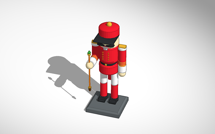 3D design Royal Guard Nutcracker - Tinkercad