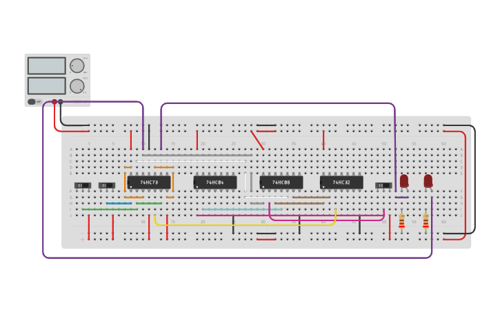 Circuit design lab 10 q5 | Tinkercad