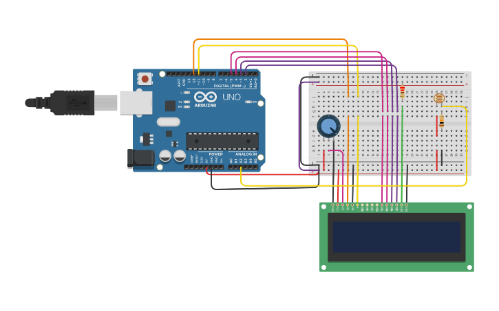 Circuit design lab-9 sensor luminico - Tinkercad
