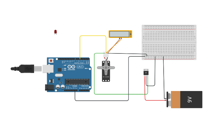 Circuit design RC Servo Motor Control Using Arduino - Tinkercad