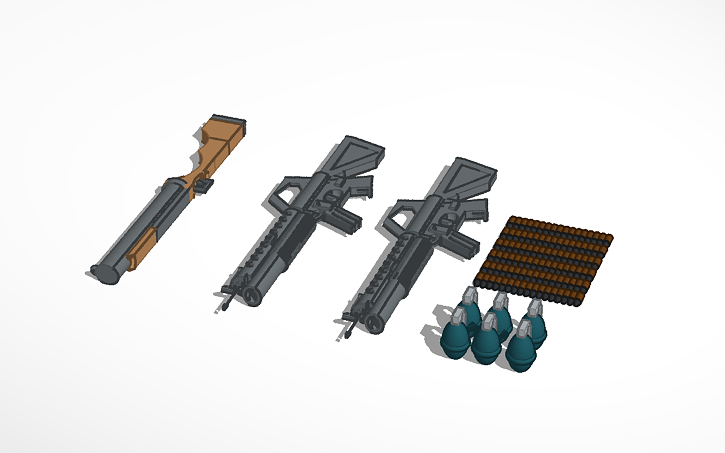 3D design gun | Tinkercad