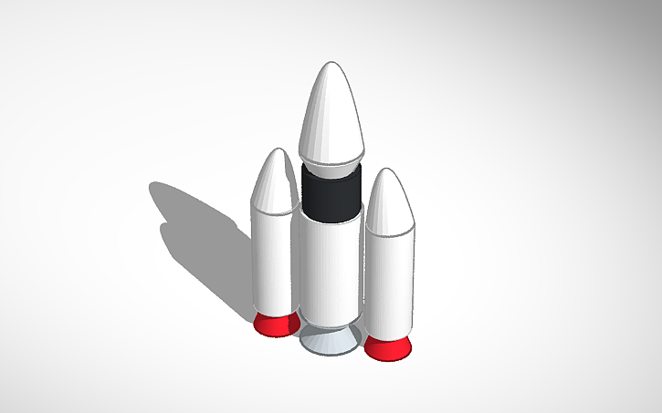 3D design Space rocket module - Tinkercad