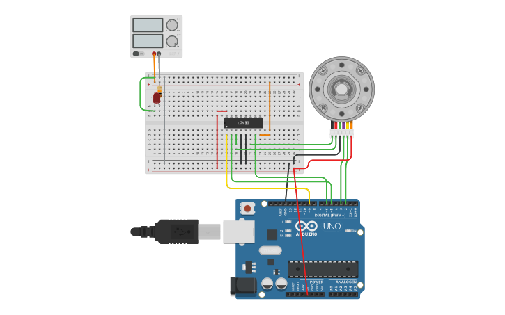 Circuit Design Dc Motor Encoder Tinkercad