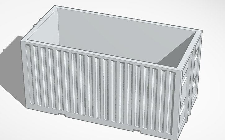 3D design Container - Conteneur - Tinkercad