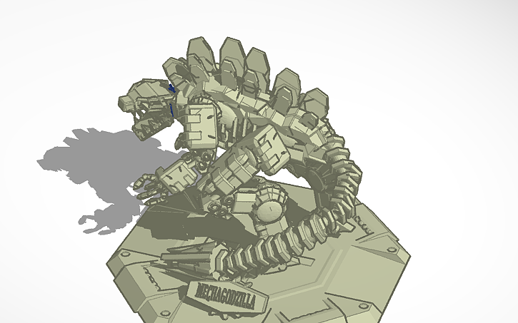 3D design Mechagodzilla - Tinkercad
