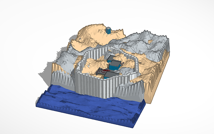 3D design Mountian Base | Tinkercad