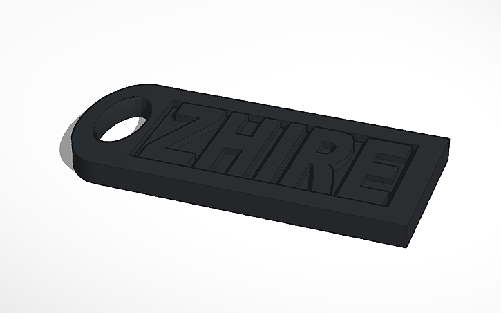 3D design Nametag Project | Tinkercad