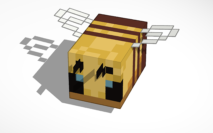 3D Design Minecraft Bee Tinkercad