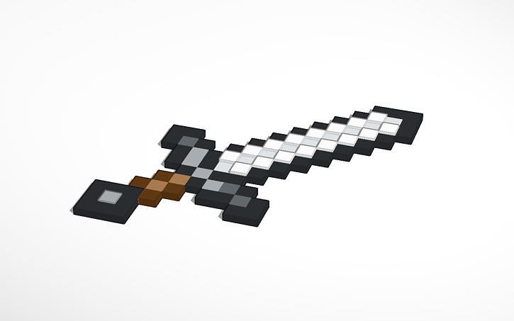 Minecraft Iron Sword Tinkercad