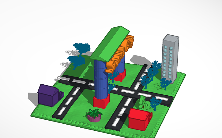 3D design Smart City... - Tinkercad