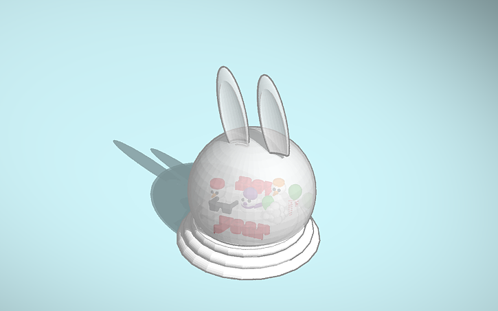 3D design Copy of Snow Globe - Tinkercad