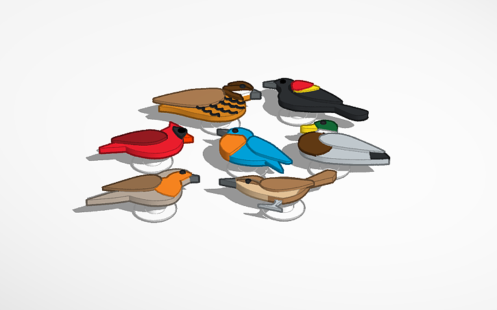 3D design Bird Shoe Charms Tinkercad 3D design Bird Shoe Charms Tinkercad