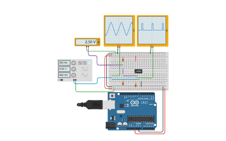 Circuit design Comparator Circuit - Tinkercad