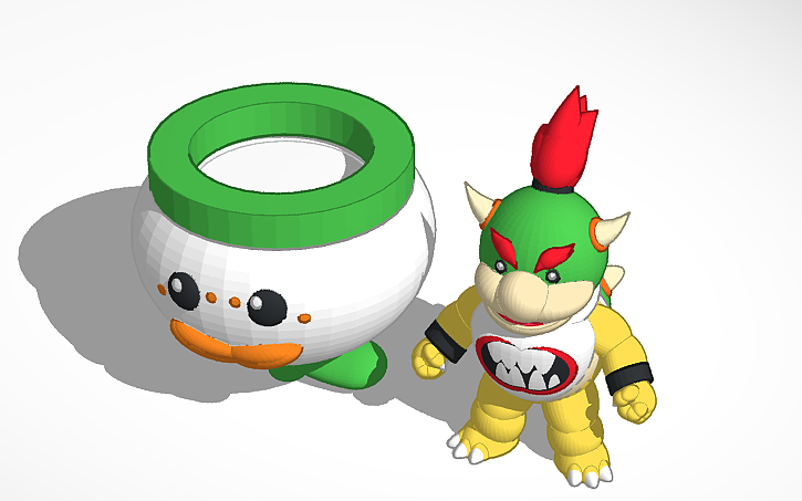 Bowser and Bowser Jr 3D model 3D printable