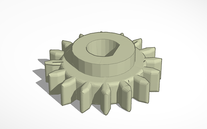 3D design Nema stepper lego technic gear 16 tooth - Tinkercad