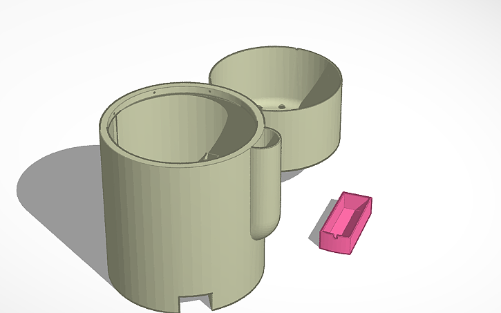 3D design Self Watering Pot - Tinkercad