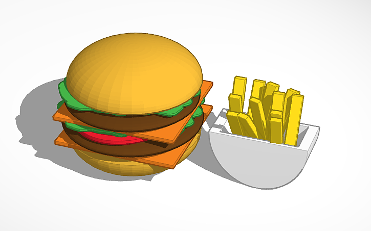 3D design burger | Tinkercad