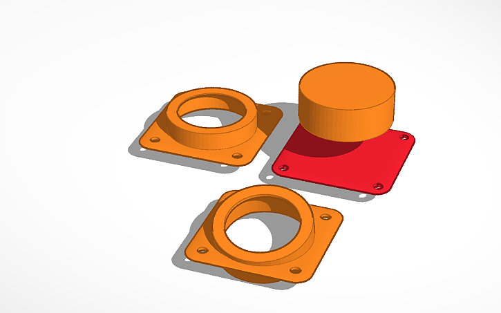 3D design Volvo 850R Tweeter Adapter Plate | Tinkercad