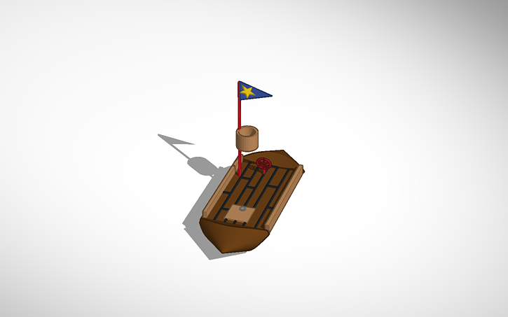 3d Design Ancient Raft Tinkercad