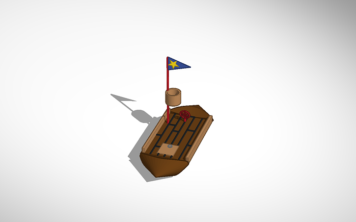 Tinker Bell Raft 3D design ancient raft | Tinkercad