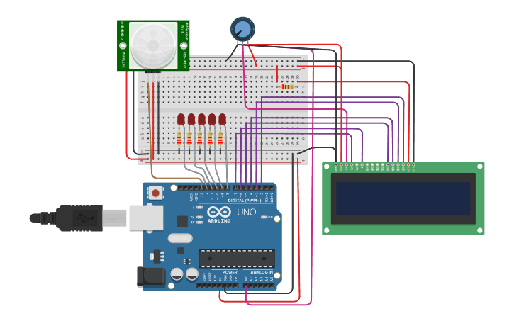Circuit design actividad3 - Tinkercad