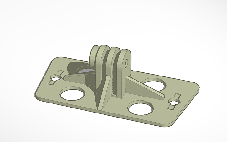 3D design trx-4 go pro mount - Tinkercad