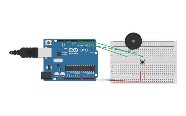Circuit design wedding beep beep - Tinkercad