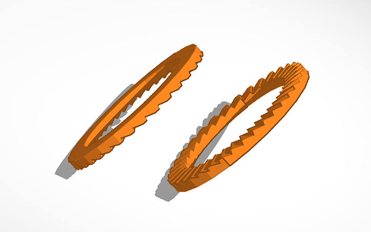 3D design Ratchet Gear (Top Surface) - Tinkercad
