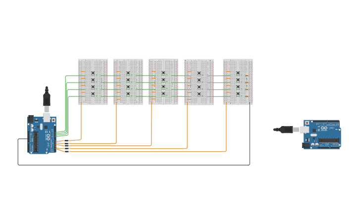 Circuit design matrix sample - Tinkercad