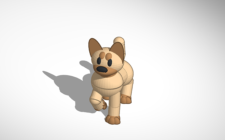 3D design alpha the german sheperd - Tinkercad