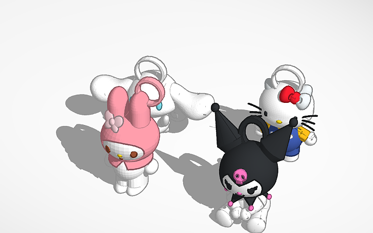 3D design keychains - Tinkercad