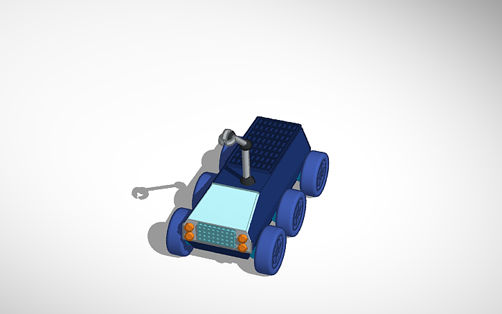 3D design moon rover - Tinkercad