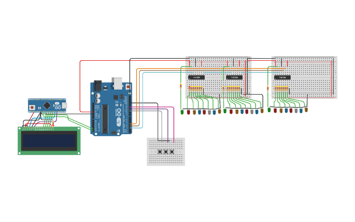 Circuit design Proyecto AdventureMap | Tinkercad